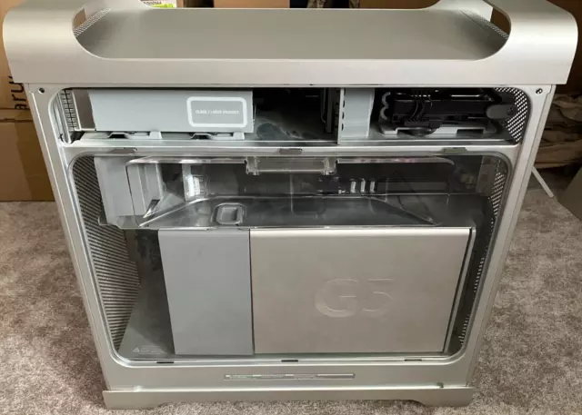 Apple Power Mac G5 Dual PowerPC 970 Cypher CPU 2.0 GHz, last 2005 series.