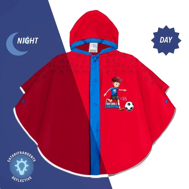 Impermeabile genore-figlio Bambini per ragazze Ragazzi Impermeabile con cappuccio Impermeabile Poncho per bambini Tuta antipioggia Abbigliamento antipioggia con spazio per zainetto  15