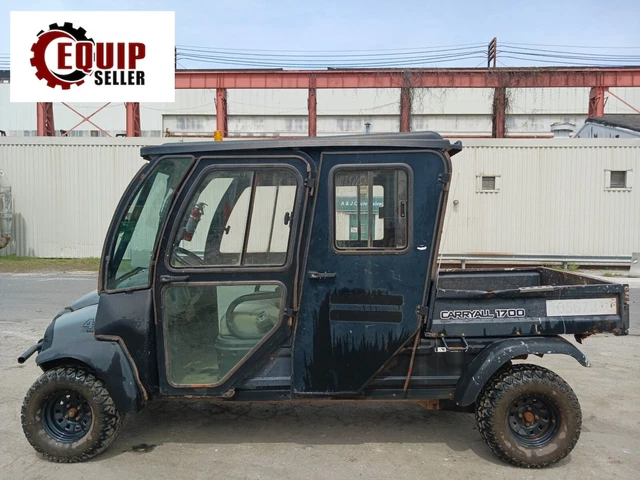 2017 Club Car Carryall 1700 Utility Cart RTV Diesel Dump Truck Enclosed Cab