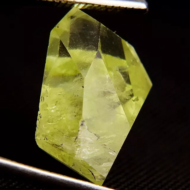 Shola Vrai 7,93 Carats Naturelle Jaune Vert MM Brazilianite / Brésilien