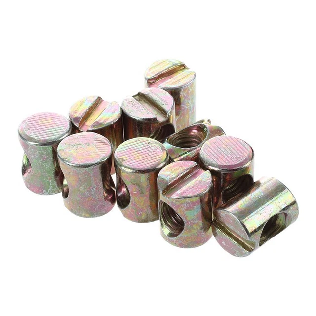 10 un. pernos M6 muebles ranurados de toalla para camas sillas cuna E7K9