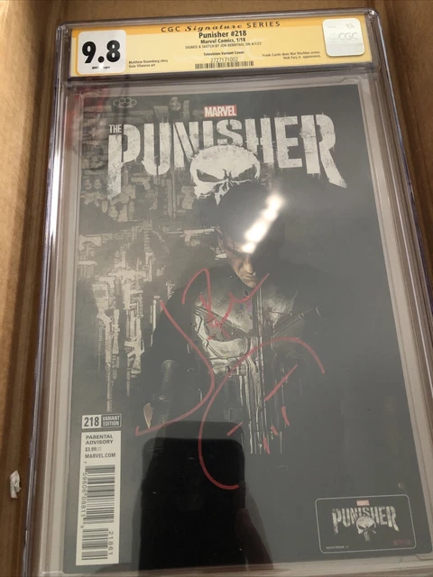punisher 218 Variant Signature Series CGC 9.8 Jon Bernthal