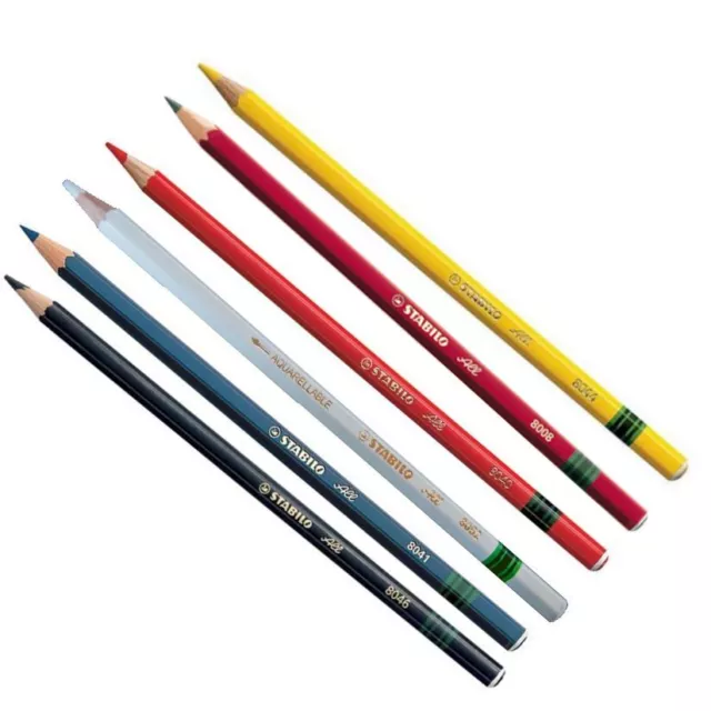 Caja de lápiz artístico no permanente Schwan Stabilo Aqualrellable de 12 elige color