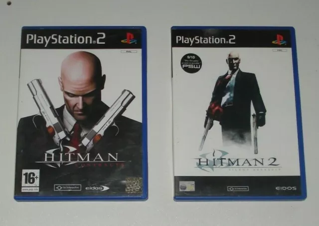 Hitman: Contracts / Hitman 2: Silent Assassin *Bundle* Playstation 2 PS2 - PAL