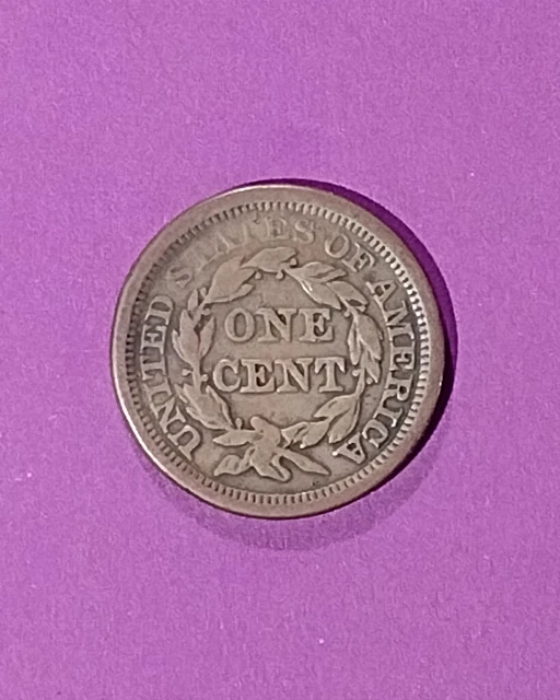 1854 Braided Hair Large Cent Nice Coin!!! Normal Date. 169 year old coin!