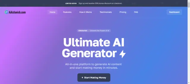 Established Profitable Ai SaaS services website with monthly membership business