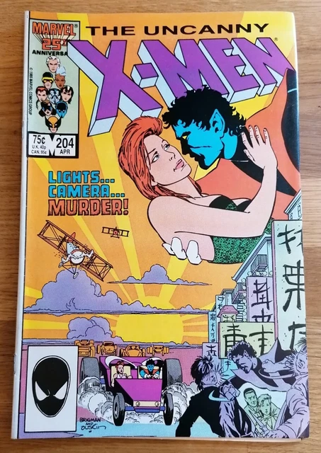 COMIC - Modern Age Marvel The Uncanny X-Men #204 April 1986 Chris Claremont VG