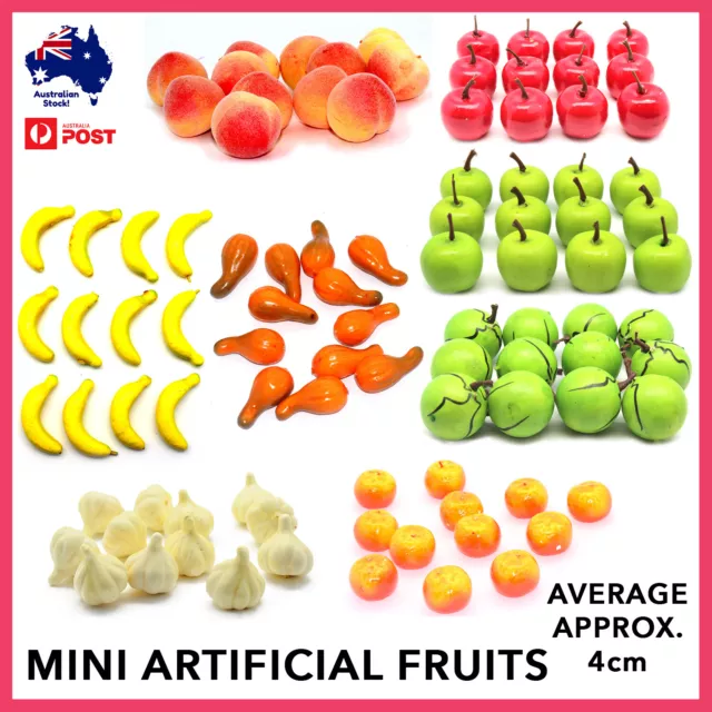 Mini Artificial Fruits 4cm Bulk Buy Deal Cheap Fake Fruits Kids Play Home Decor