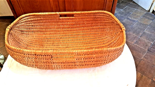 Jouet Ancien Panier En Osier Pour Poupée - Pique-Nique Miniature Vintage