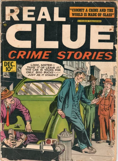Real Clue Crime Stories Vol. 2 #10 Dec. 1947 Hillman Periodicals Pre Code