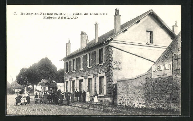 CPA Roissy-en-France, Hôtel du Lion d´Or, Maison Bernard