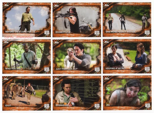 2017 Topps Walking Dead Season 6 - 100 Trading Card Rust Parallel Chase Set