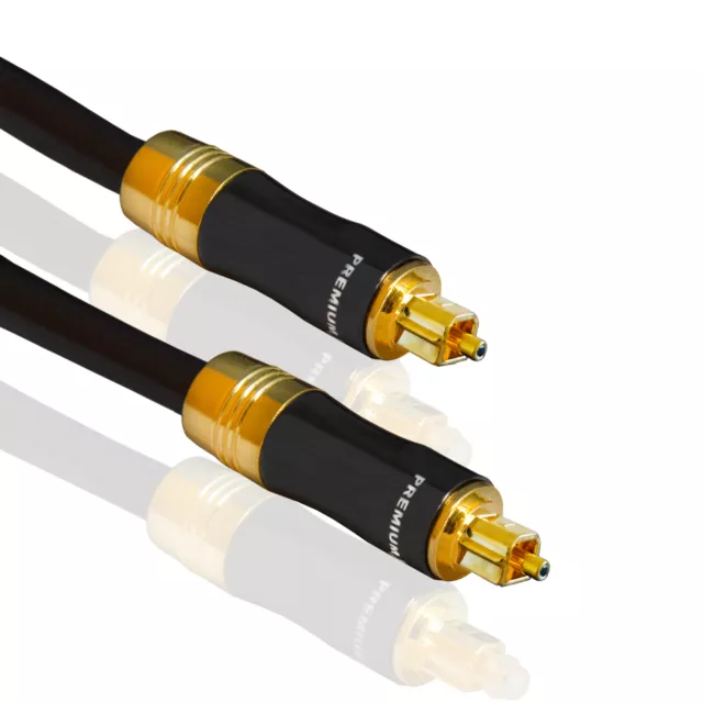PremiumX 7,5m Toslink Kabel Optisches Digital Audio SPDIF LWL Lichtleiterkabel