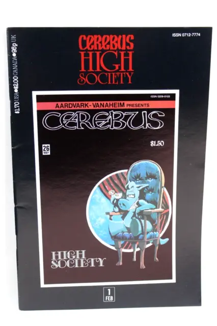 Cerebus High Society #1 Notebooks 1990 Aardvark-Vanaheim Comics VG