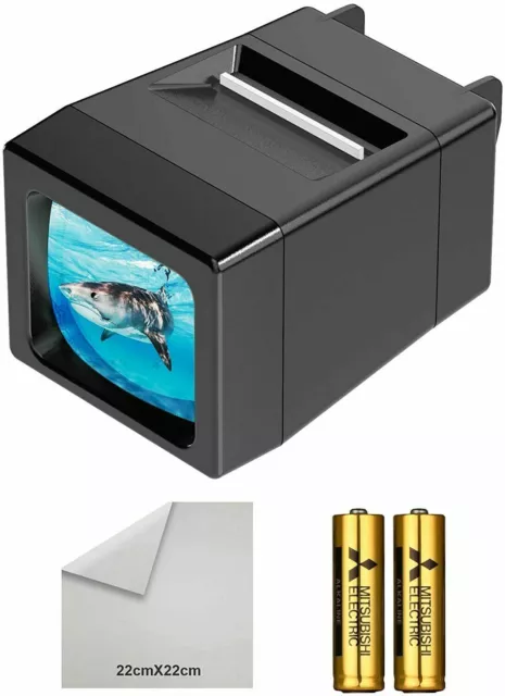 LED Lighted Illuminated 35mm Slide Viewer(2AA Batteries Included)