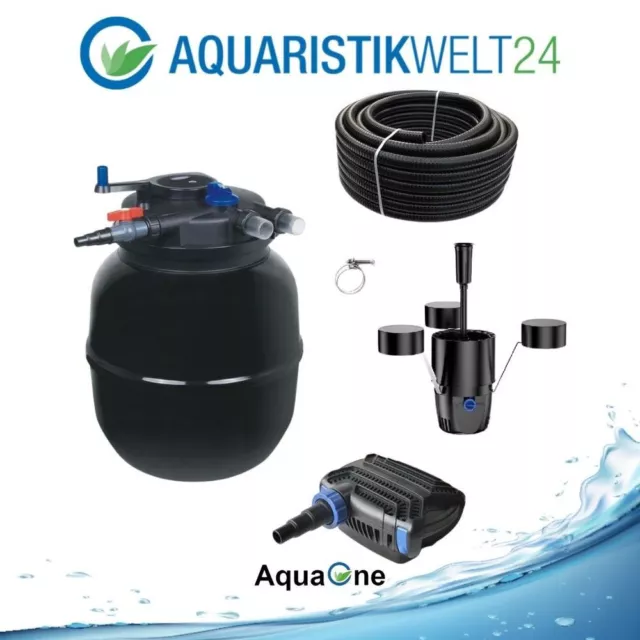 Teichfilter Set CPF 50000 Druckfilter 80W Eco Teichpumpe bis 80000l AquaOne 54 2