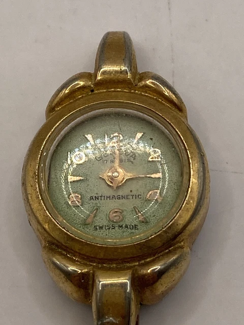 VINTAGE GENOVA 17 Rubis Swiss Made Antimagnetic Watch Face Fond Metal Untested 7.99 PicClick UK