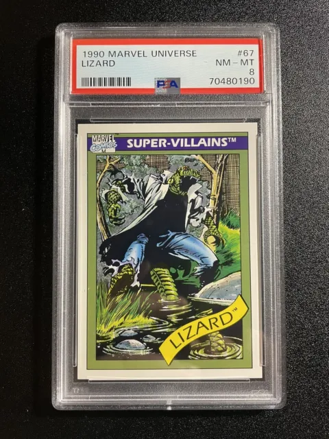 1990 Impel Marvel Universe Lizard Super-Villains #67 PSA 8 NM-MT