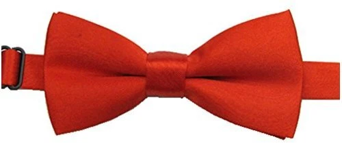 BOWKITE Adjustable Boys Bow Tie Solid Pre Tied for Wedding , Red, Size 3.5 unkM