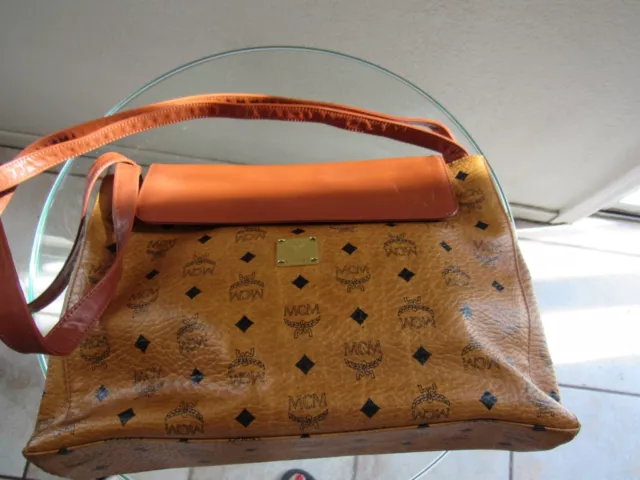 MCM  Messenger Bag in Visetos Coated canvas cognac messenger