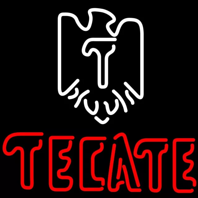 10" Vivid Tecate Eagle LED Neon Sign Light Lamp Beer Bar Wall Decor