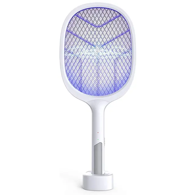 Bug Zapper Racket Fly Swatter Mosquito Bat Wasp Electric Insect Pest Killer USB