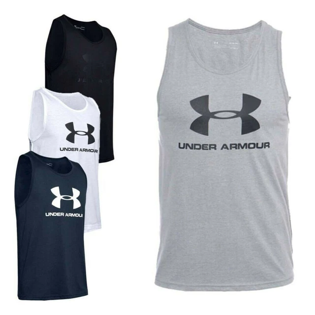 Gilet Under Armour Uomo UA HeatGear Logo Sportstyle Tank Palestra Allenamento Sportivo