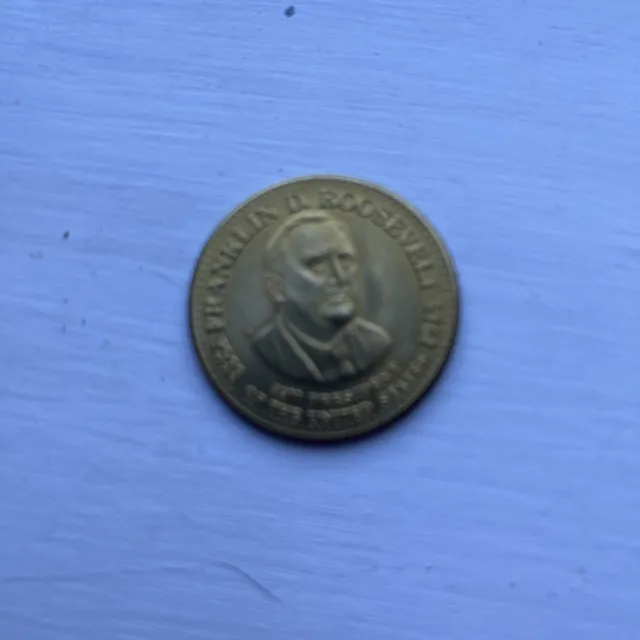 Franklin D. Roosevelt 32nd US President 1933-1945 Commemorative Token Coin Medal