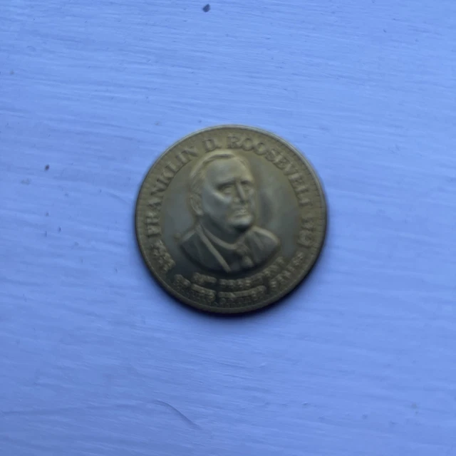 Franklin D. Roosevelt 32nd US President 1933-1945 Commemorative Token Coin Medal