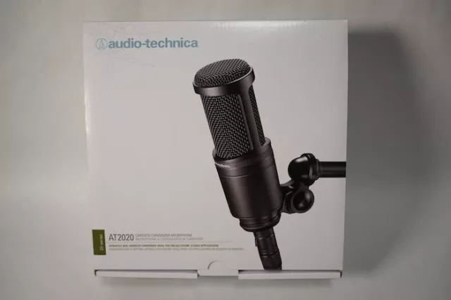 Audio Technica Side Address Cardioid Condenser Studio Microphone AT2020