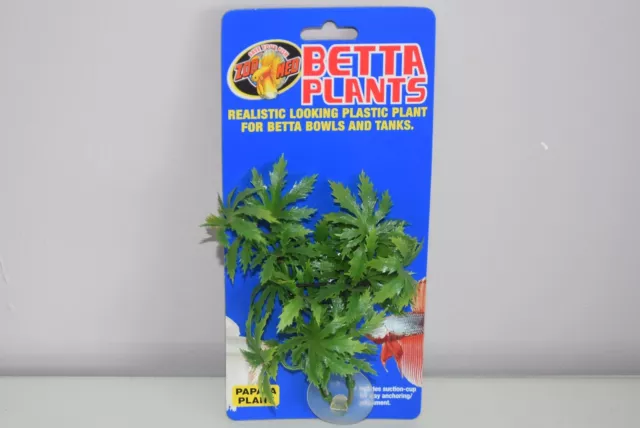 Acuario Betta Planta de Plástico Pequeño Papaya Planta Aprox 12 CM X 10CM