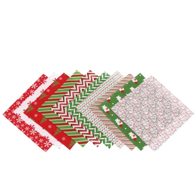 20 Pcs Christmas Patchwork Quilting Squares Fabric Scrapbook