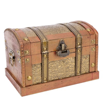 legno ts-ideen Set di 4 comodini effetto valigia -TOUR EIFFEL 1889 stile: shabby/used look/antico 