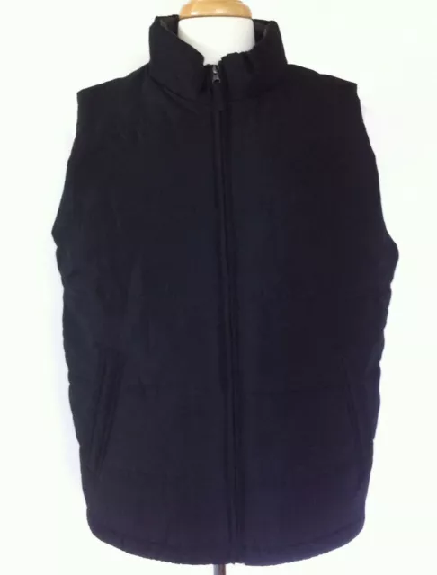 WEATHERPROOF VINTAGE Mens Black Full Zip Sleeveless Puffer Vest Size Large