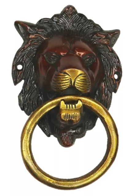 Lion Shape Victorian Antique Style Handcrafted Brass Door Knocker Home Décor