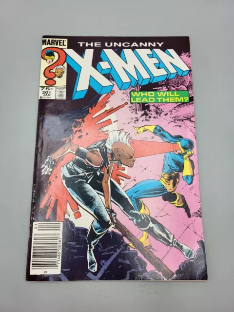 The Uncanny X-Men Vol 1 #201 January 1986 Duel Newsstand Marvel Comic Book