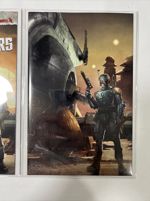 Star Wars War Of The Bounty Hunters #1 Alpha Crain Trade/Virgin Set SEALED 3
