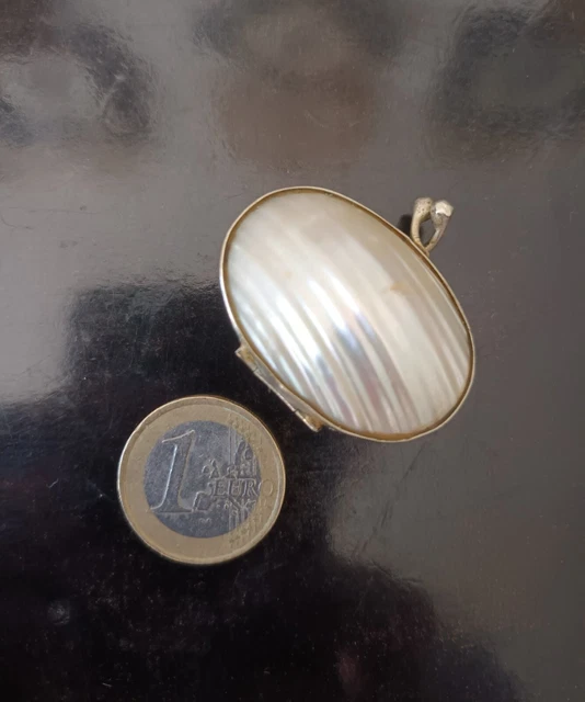 Boîte à Bijoux En Coquillage Et Nacre - Souvenir De Bord De Mer Vintage Vers 1900, Occasion