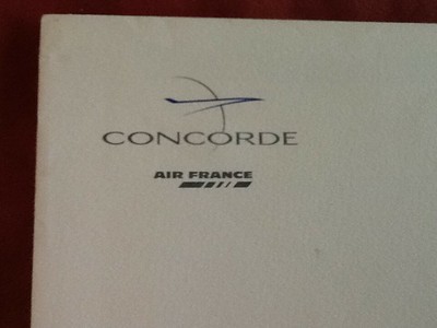 Pochette correspondance voyage Concorde Air France enveloppes courrier 