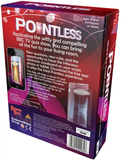 Pointless Quiz Trivia Card Game - with over 270 Questions 3