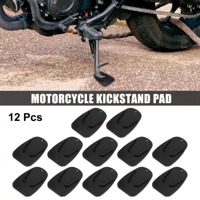 12pcs Motorcycle Kickstand Pad Support Pad Parking Side Stand Extension Pad