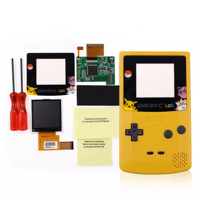 2.2'' High Backlight LCD Screen With 5 Levels Brightness + Housing Shell For GBC