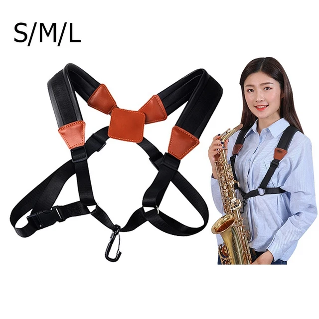 Durable Adjustable Saxophone Shoulder Strap Ensures Durability and Support