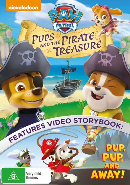 Paw Patrol Pups and the Pirate Treasure DVD Region 4 NEW