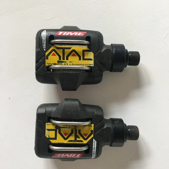 Time ATAC World Champion Clipless Vintage Mountain Bike Pedals Carbon Bicycle Time ATAC World Champion Clipless Vintage Mountain Bike Pedals Carbon Bicycle