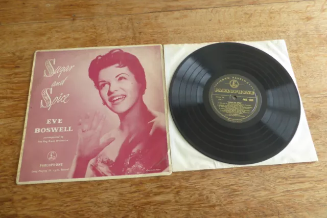 Eve Boswell - Sugar And Spice UK 1956 1st Parlophone PMD 1039 Vocal Pop 10" LP