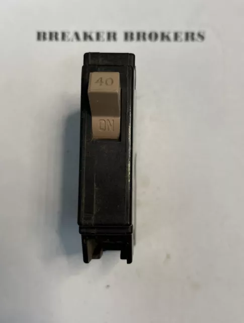 Cutler-Hammer CH140 1-Pole 40 amp Circuit Breaker metal foot Ships Today FAST