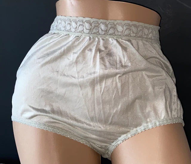 Pink K Kmart Nylon Dew 9 Shiny Bikini Panties  High Waist Brief