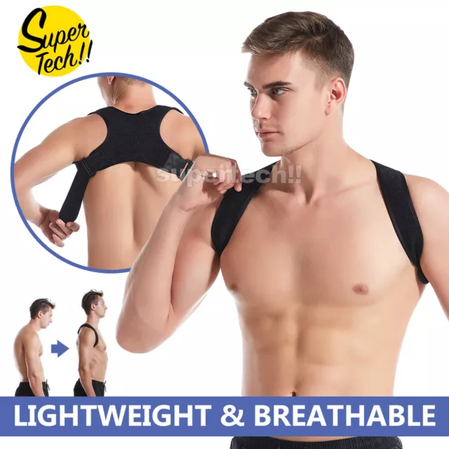 Posture Corrector Adjustable Back Shoulder Belt Support Body Brace Back Unisex