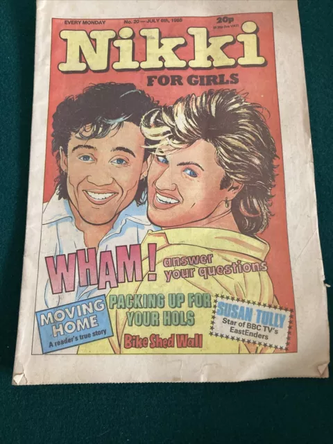 NIKKI for Girls Comic - Issue No 20 - Date 06/07/1985 - UK Comic Wham